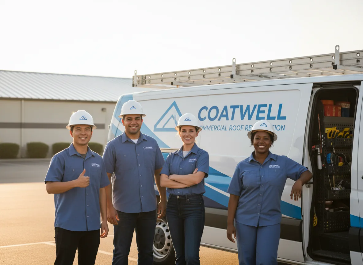 Commercial roof coating company in Clements, MN
