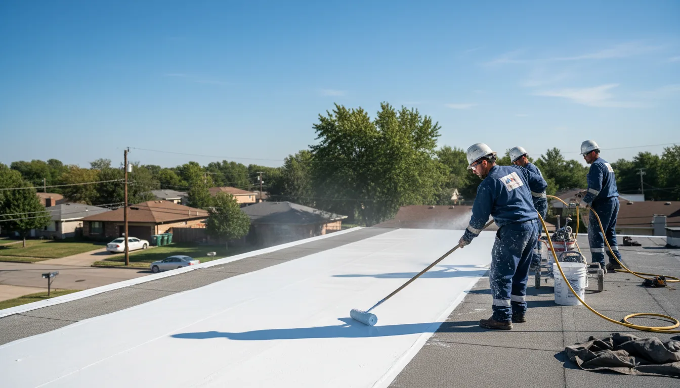 Commercial roof coating in Clements, MN near me